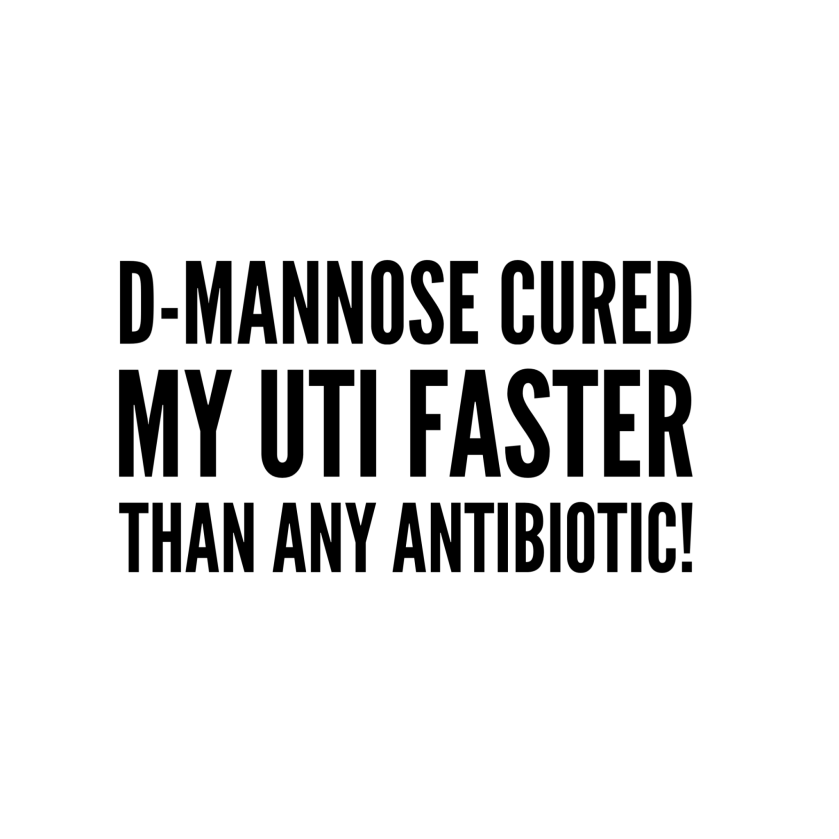 d-mannose cures urinary tract infection